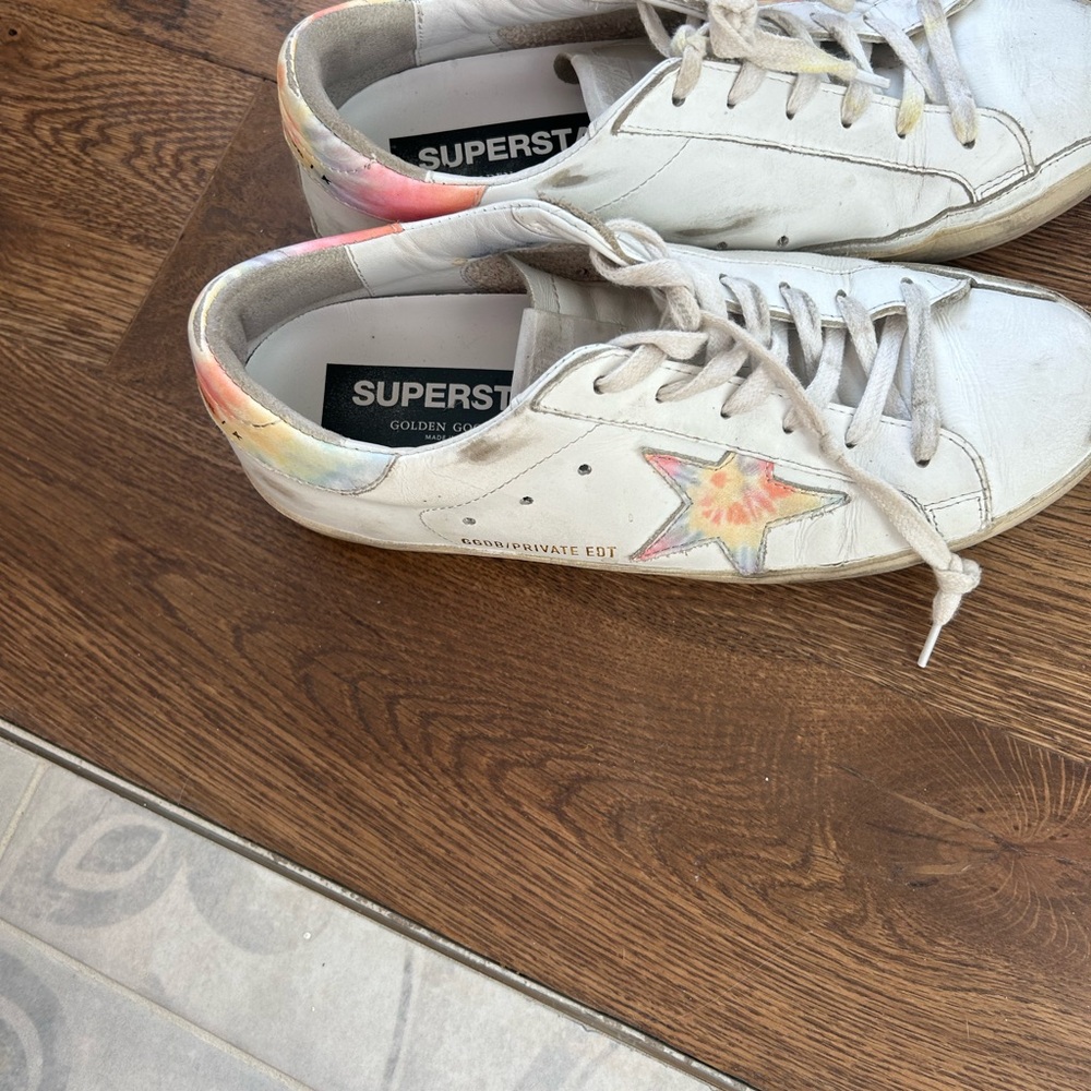 GOLDEN GOOSE Super-star Low Top Tie Dye Sneakers